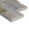 Msi Sunset Silver Splitface Ledger Panel 6 in.  X 24 in.  Natural Quartzite Wall Tile, 6PK ZOR-PNL-0132
